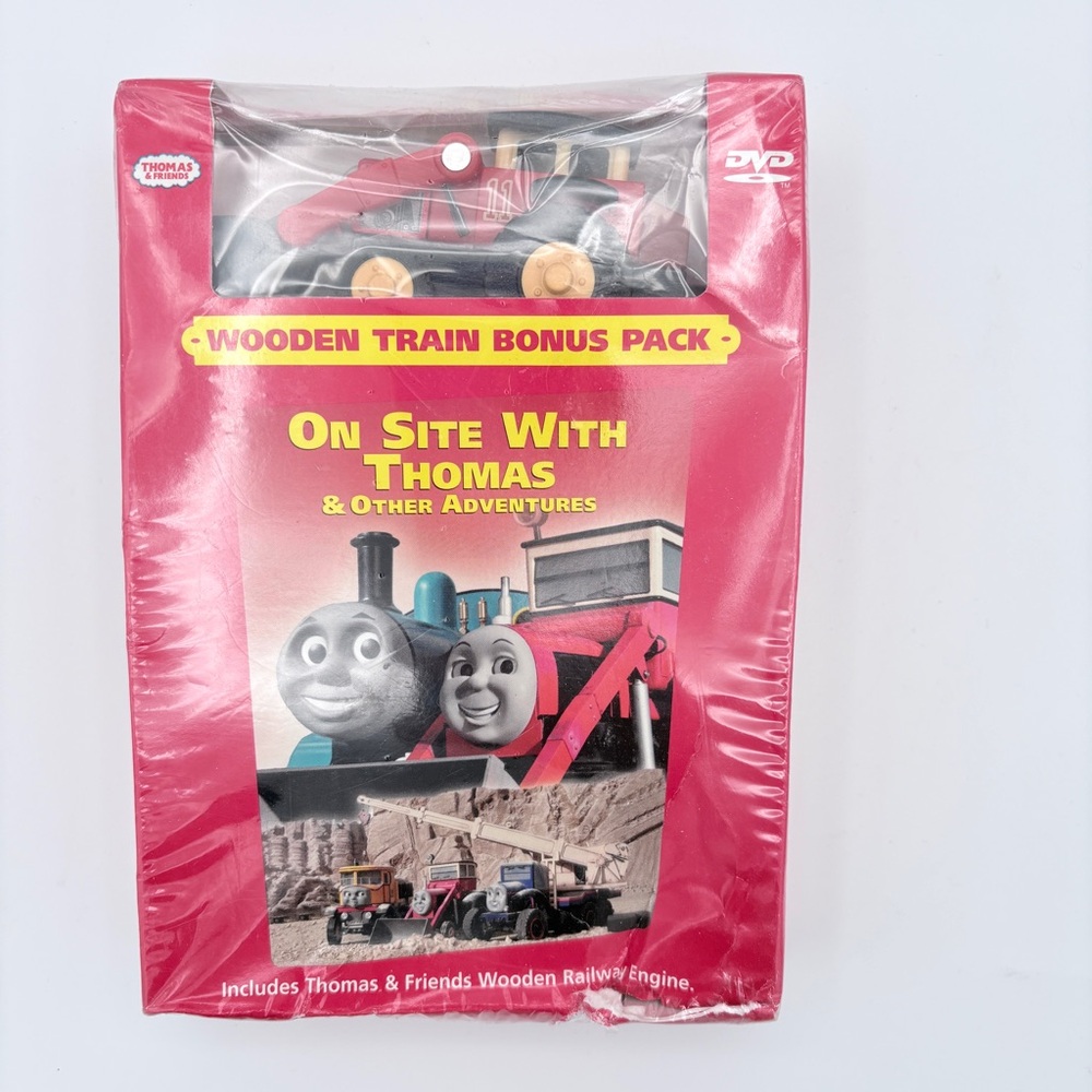 Thomas And Friends On Site With Thomas (DVD, 2006) Wooden Train Bonus Pack